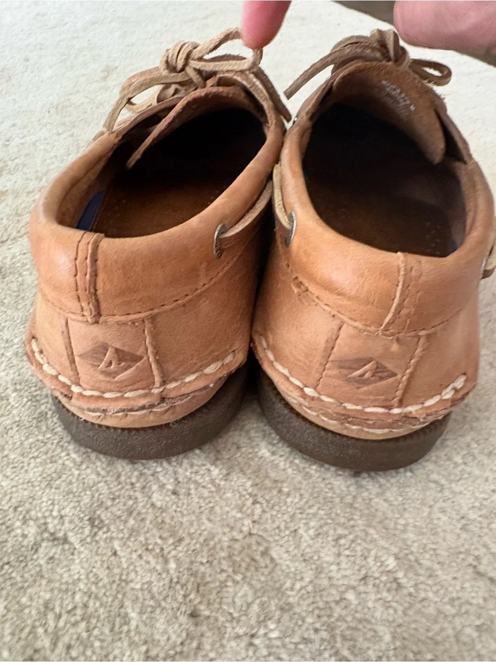 Sperry Men's tan leather Boat Shoes